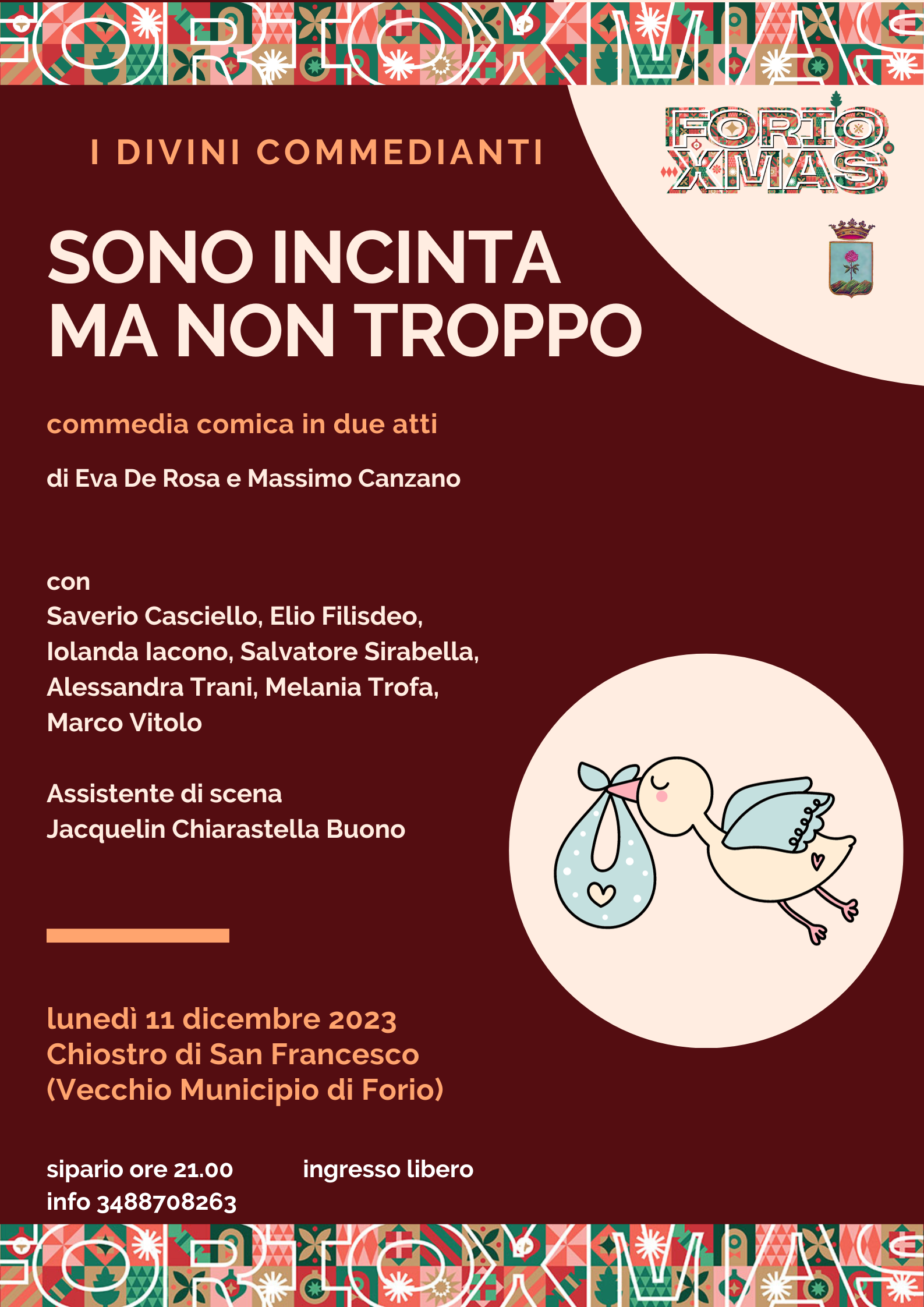Forio Xmas 2023: Commedianti “Sono incinta ma non troppo”